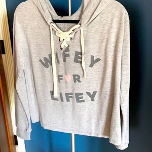 Cherish size medium crop top hoodie